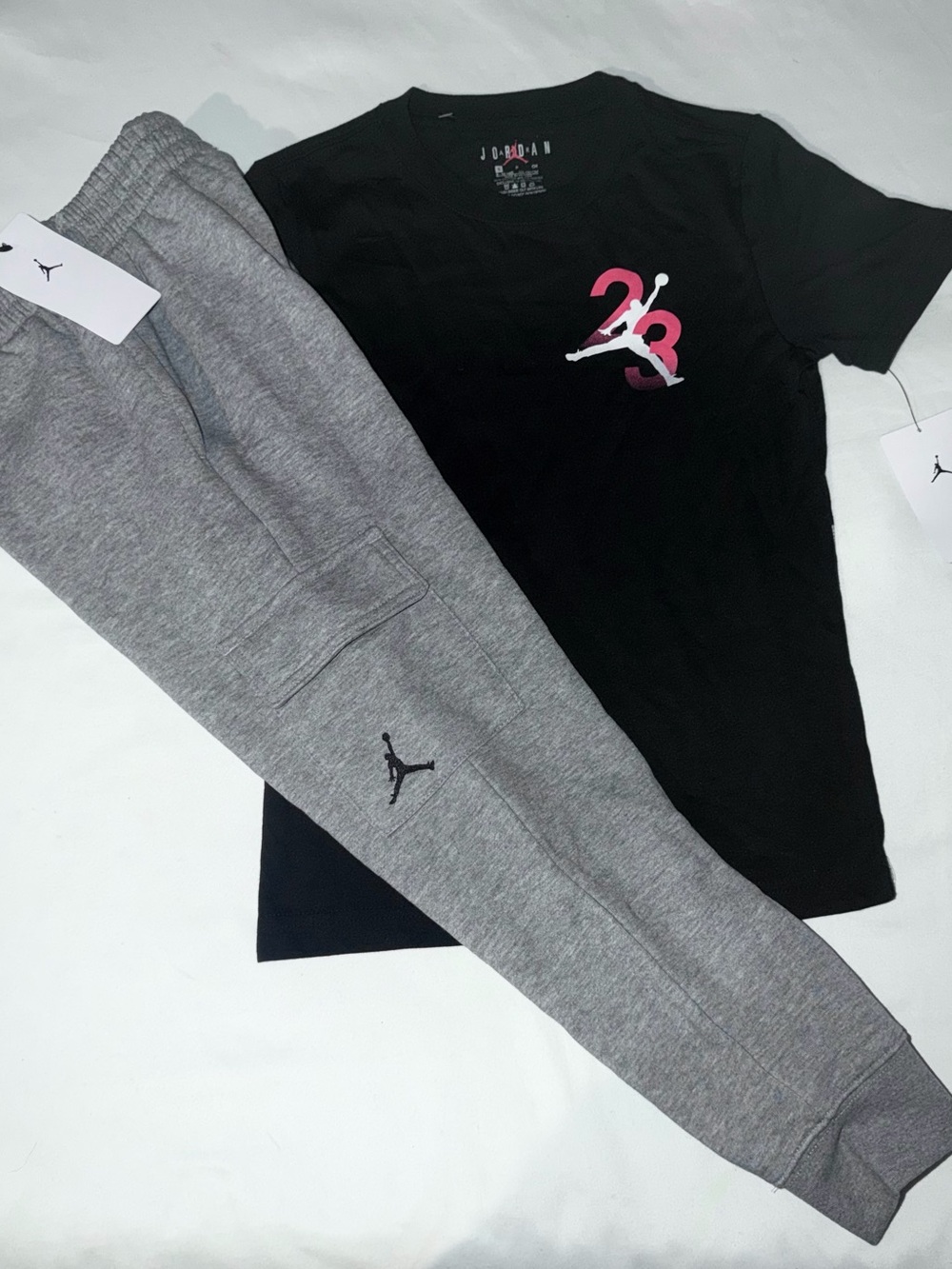 Jordan Boys Youth 2pc Cargo Jogger & Tee Set- Small